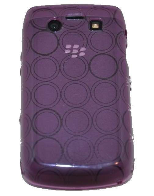 TPU Circle Gel Case for Blackberry Bold 9700/9780 Purple